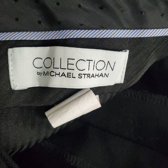 COLLECTION Michael Strahan Men's‎ Big & Tall Black Wool Blend Dress Pants 42x30 - Picture 4 of 6